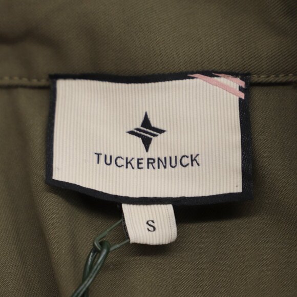 NWT TUCKERNUCK Army Green Sleeveless Chamberlin A-Line Midi Dress Size S - Picture 7 of 10